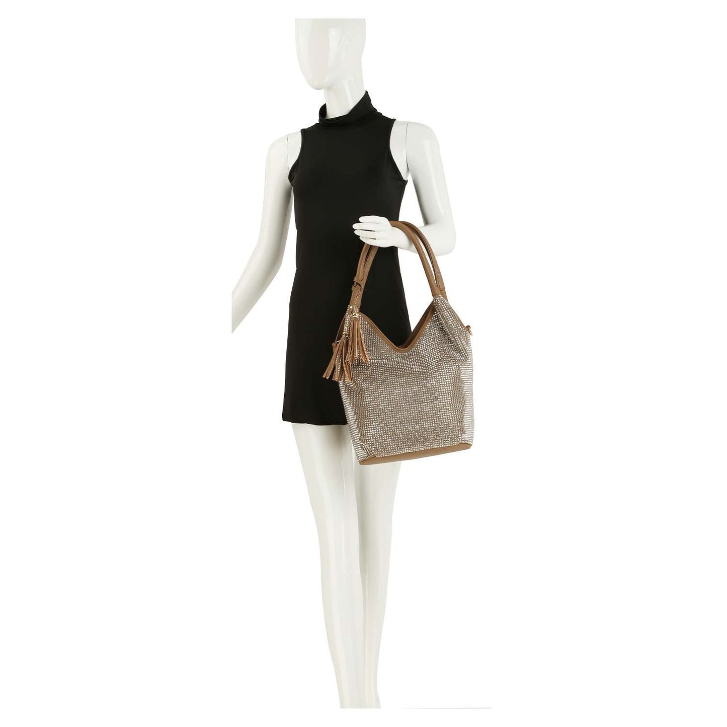 Stunning Sparkling Tall Shoulder Bag