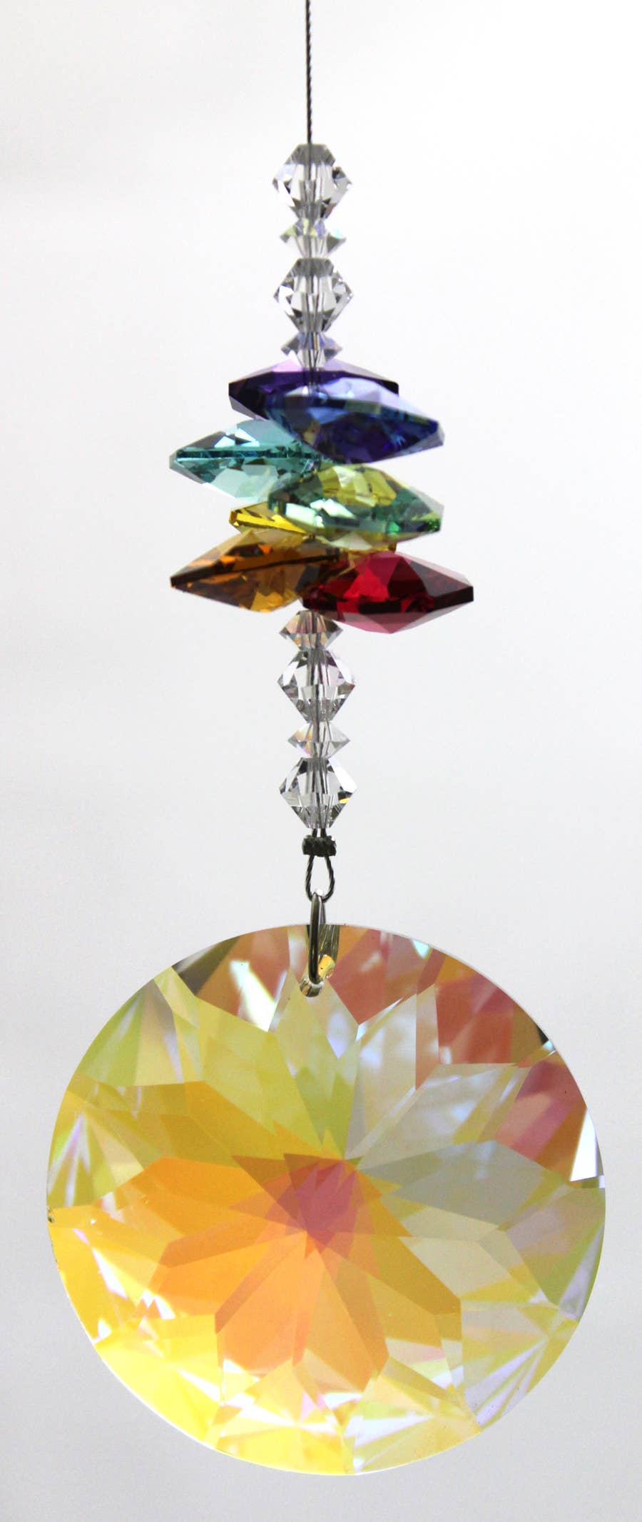 30 pc. Rainbow/Chakra Suncatcher Asst with Tree Display