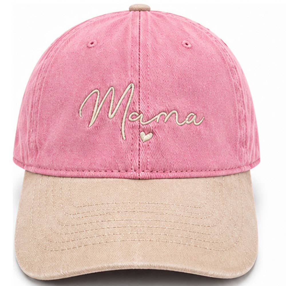 TWO TONE MAMA BASEBALL CAPS, AHT 91714