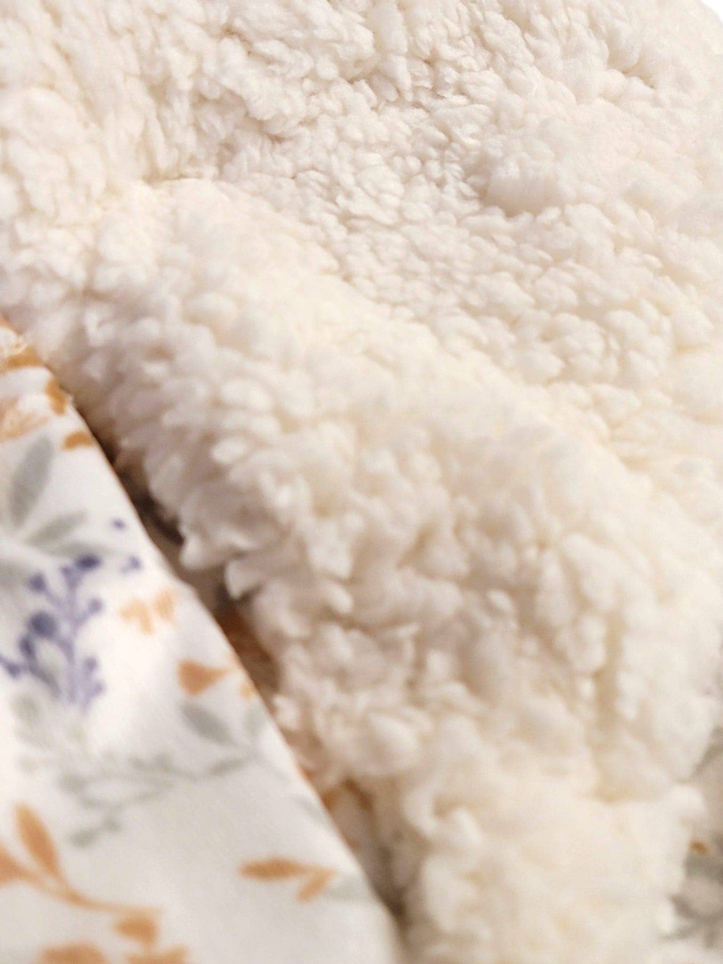 30" x 40" Floral Sherpa Baby Blanket with Hanger