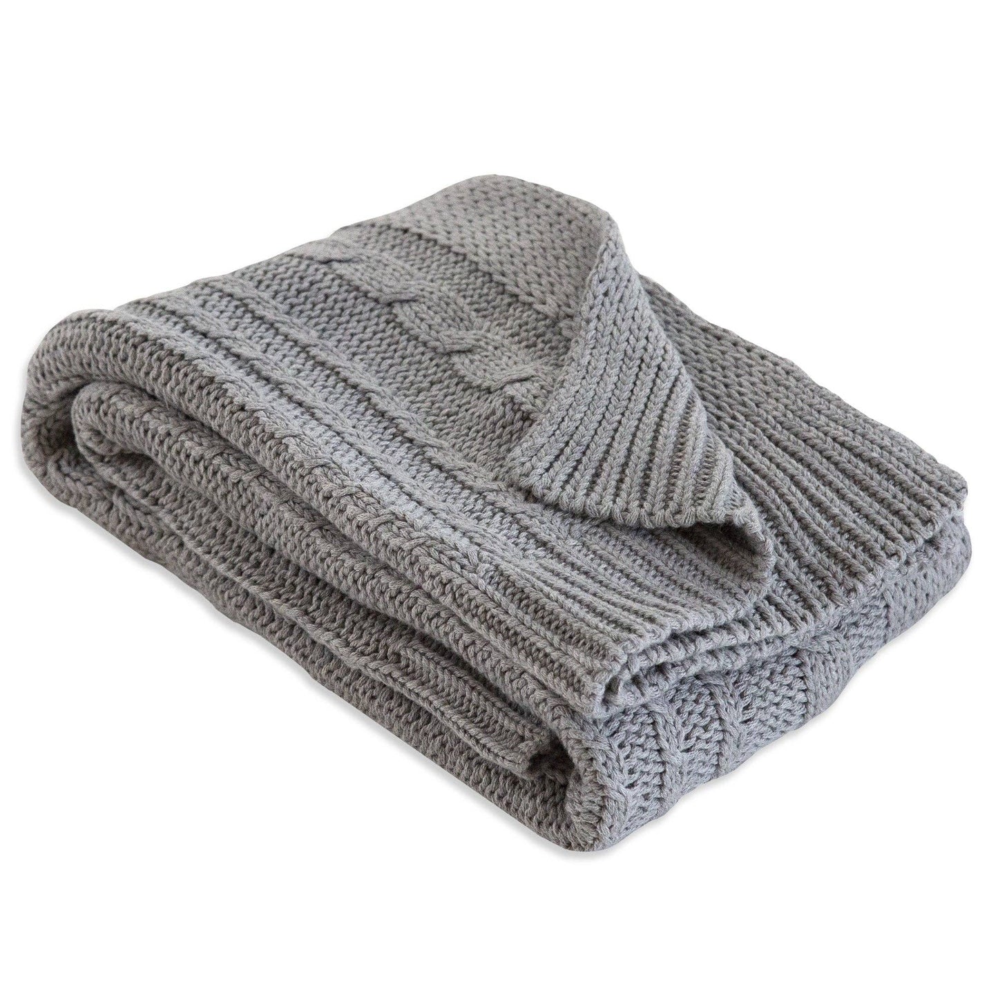 Cable Knit Stroller Blanket