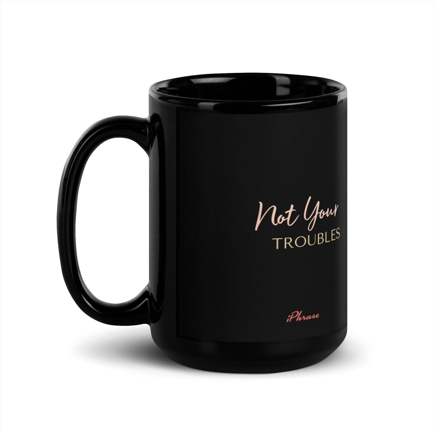 Count your blessing - Black Glossy Mug