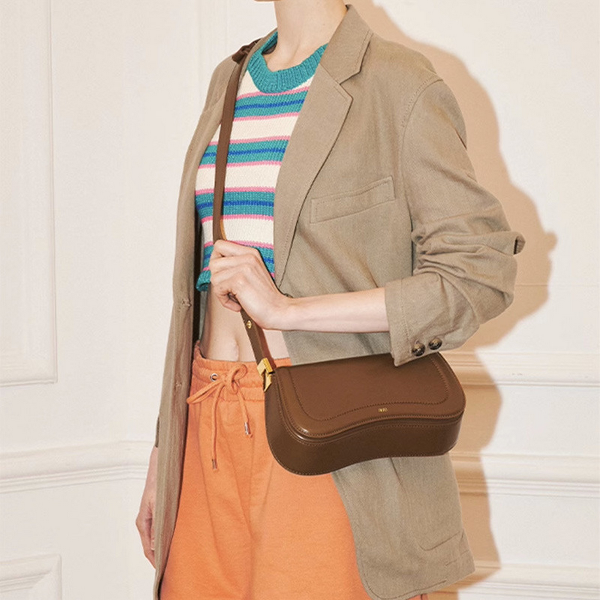 Vintage Pudding Bag – Adjustable Shoulder Purse_CWAB5328