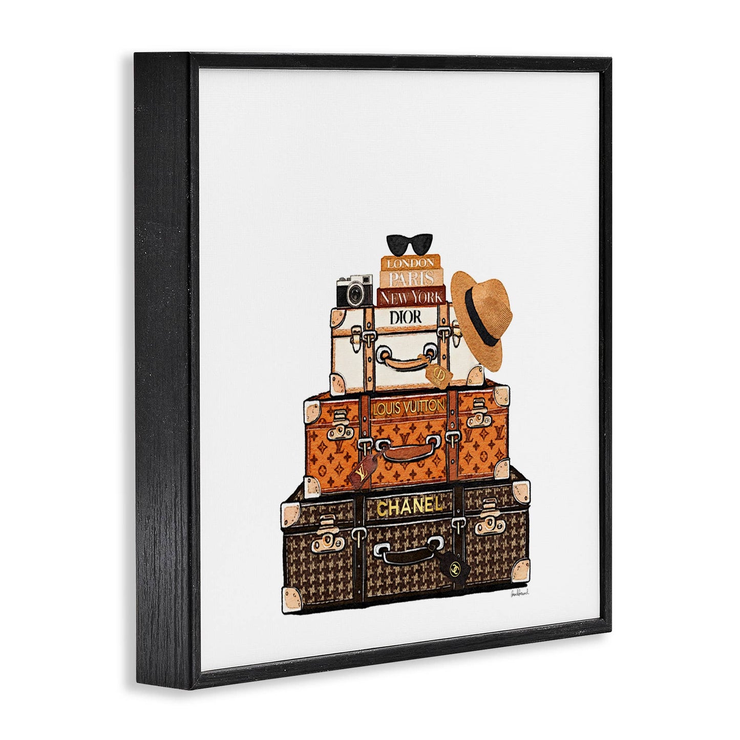 Luxury Travel Luggages - Framed Wall Art