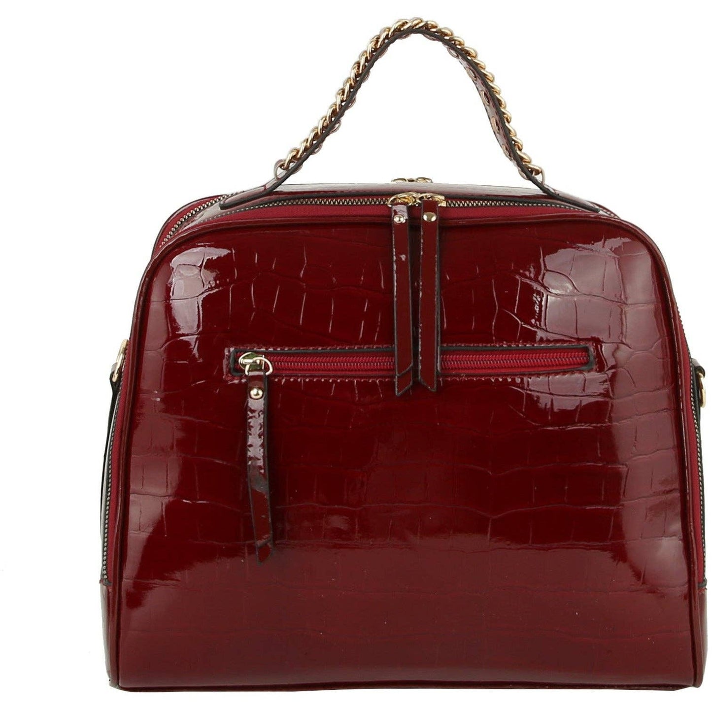 Women Croc Tote  Satchel Purse - Adjustable Shoulder Strap