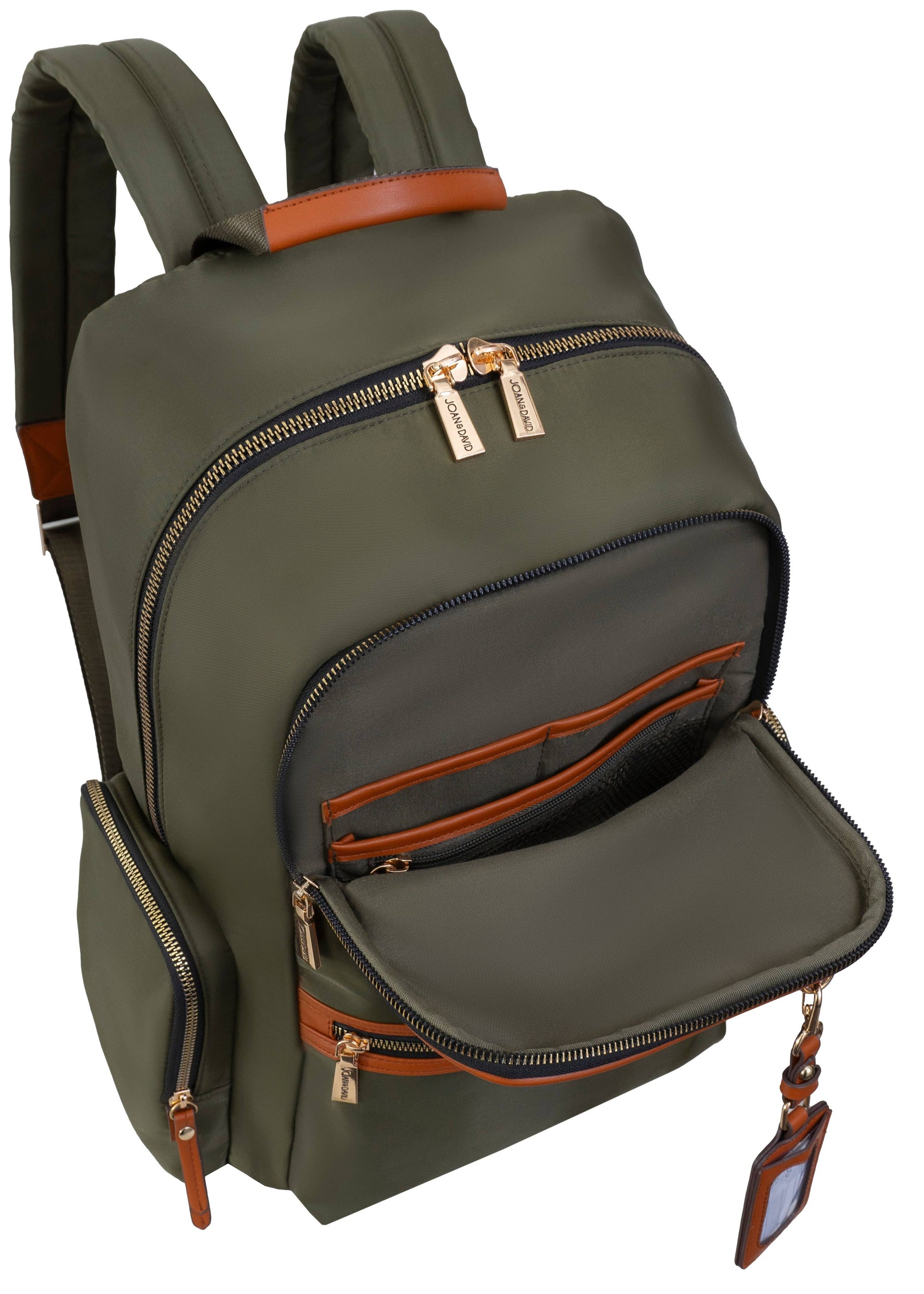 18in laptop backpack Joan & David Twill Nylon 18 Inch Multi Compartment Workbook Backpack – Gift Shop