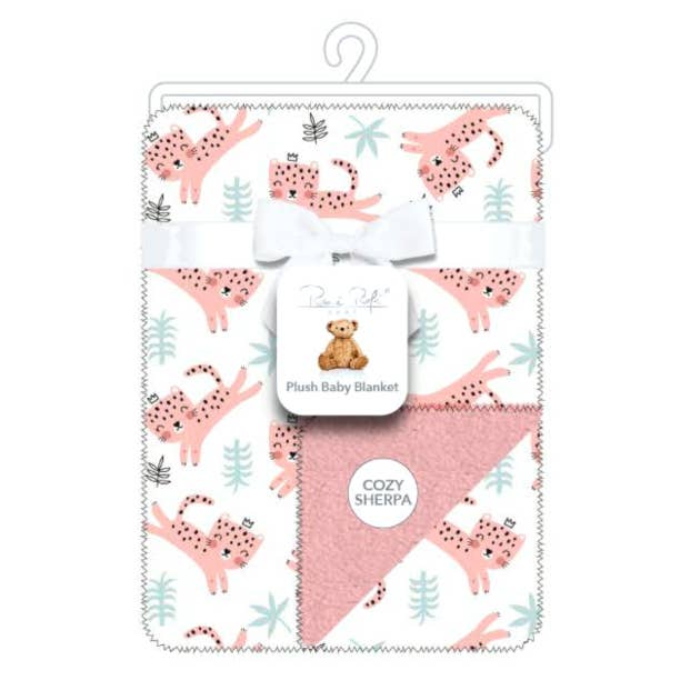 Super Soft Reverse side Cozy Sherpa Plush Baby Blanket