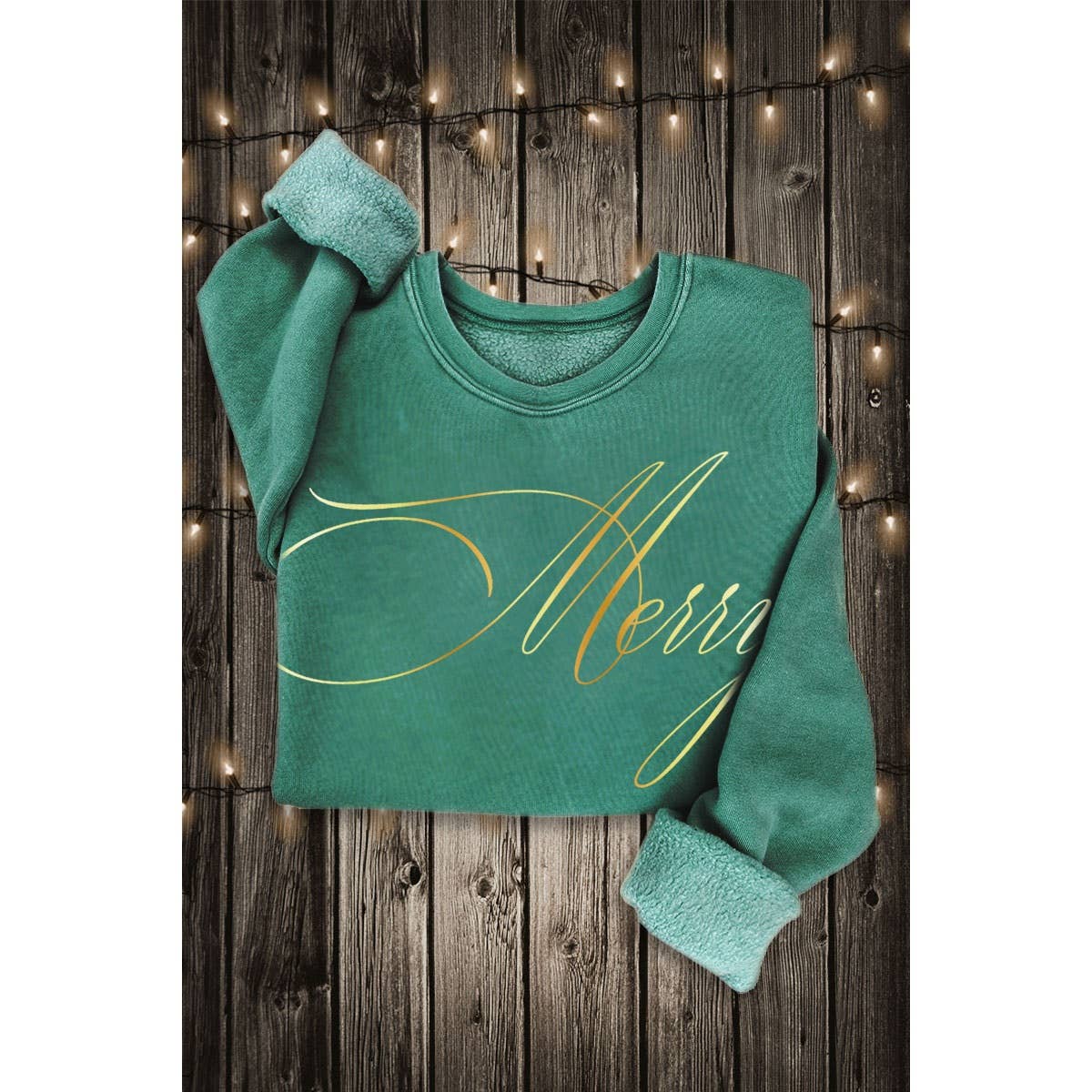 MERRY GOLD FOIL MINERAL SWEATSHIRTS