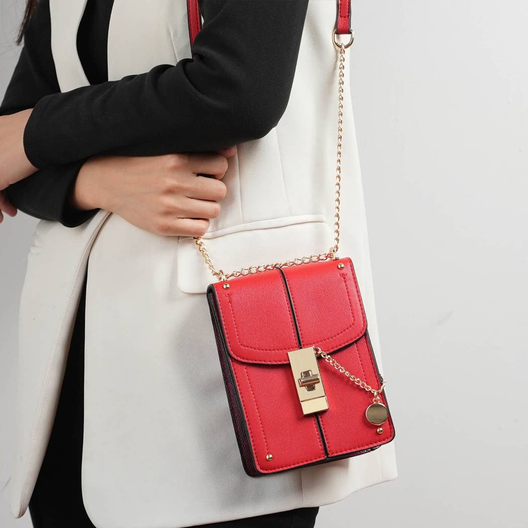 Iona Crossbody Handbag Vegan Leather Women By Mia K