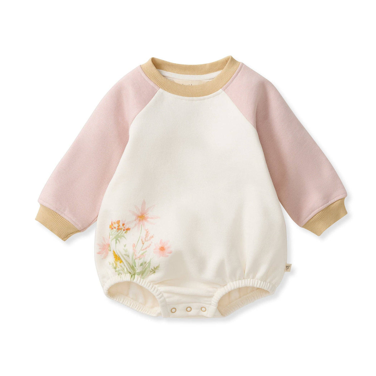 Wild Floral Baby Girl Sweatshirt Bodysuit