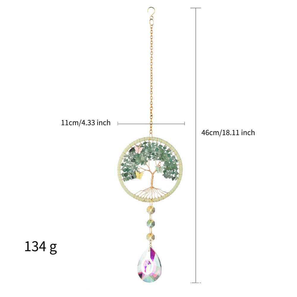 Tree Colorful Stone Crystal Home Hangings DP25A921