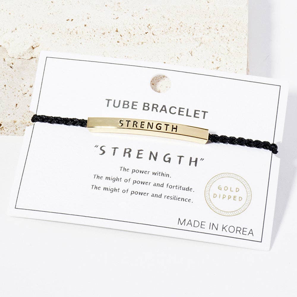STRENGTH Message Bar Bracelet
