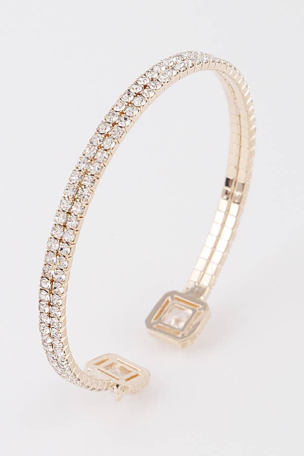 Jeweled Open Cuff Bracelet 83900SCL