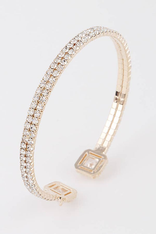 Jeweled Open Cuff Bracelet 83900SCL