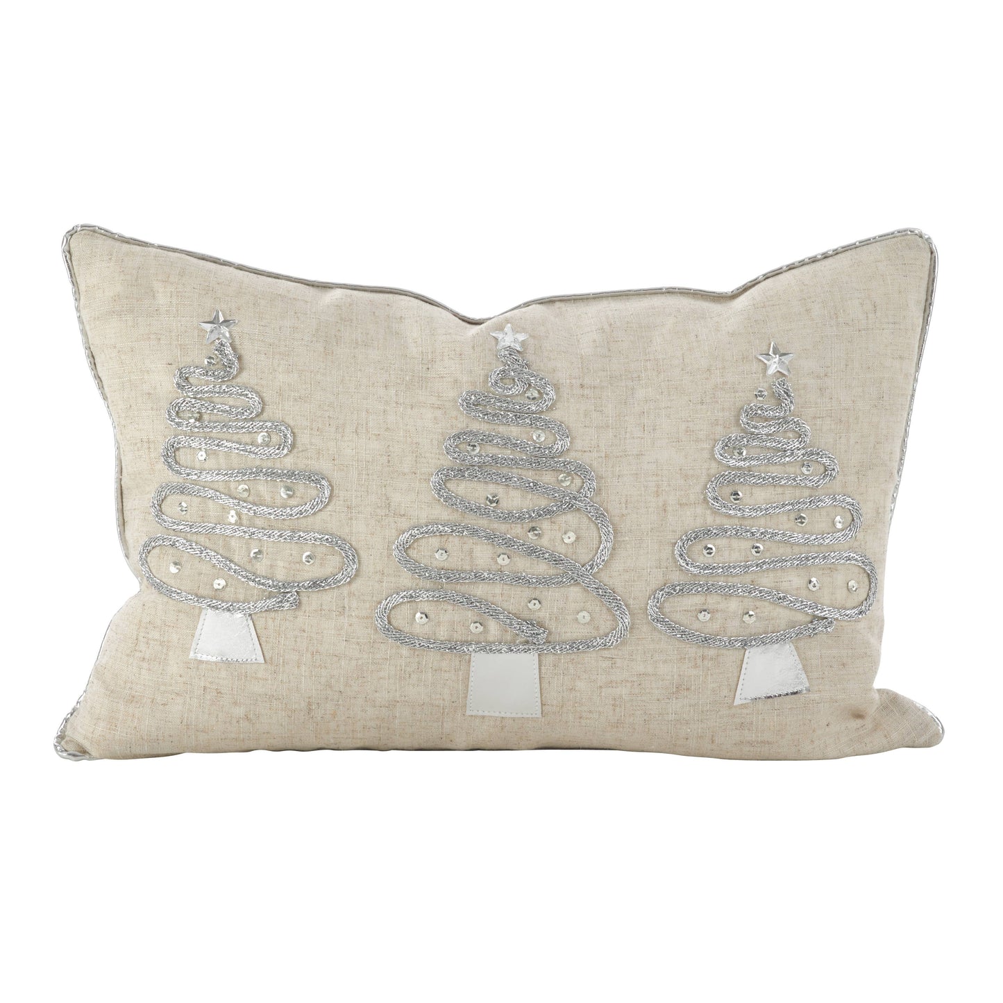 Holiday Trees Pillow - Poly Filled