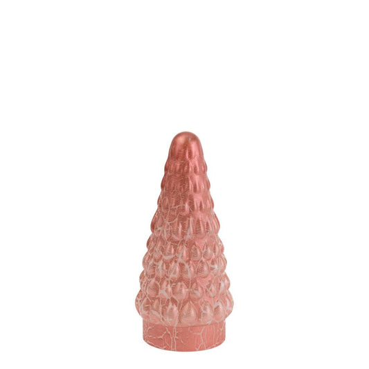 Small Cool Coral Glass Tree Christmas