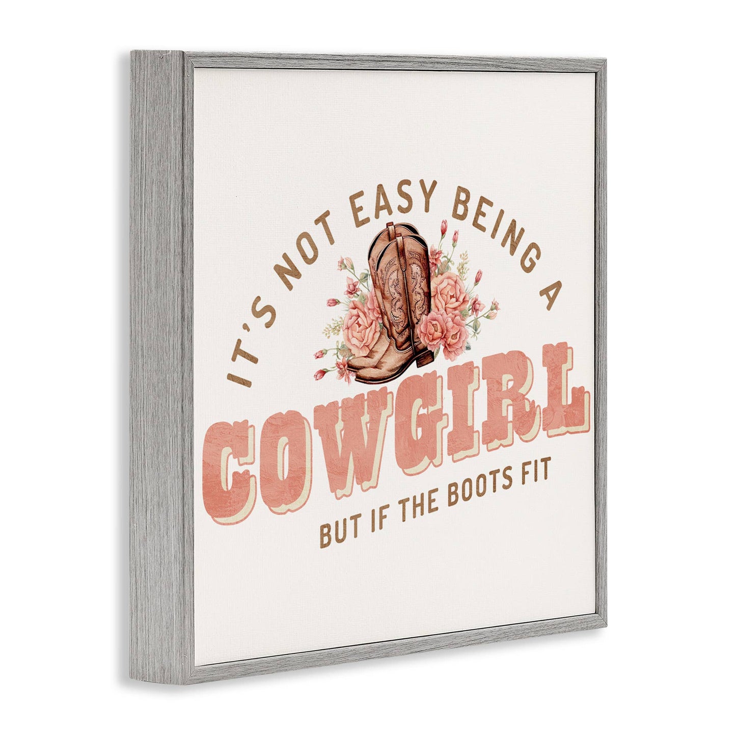 Not Easy Being Cowgirl - Framed Wall Art