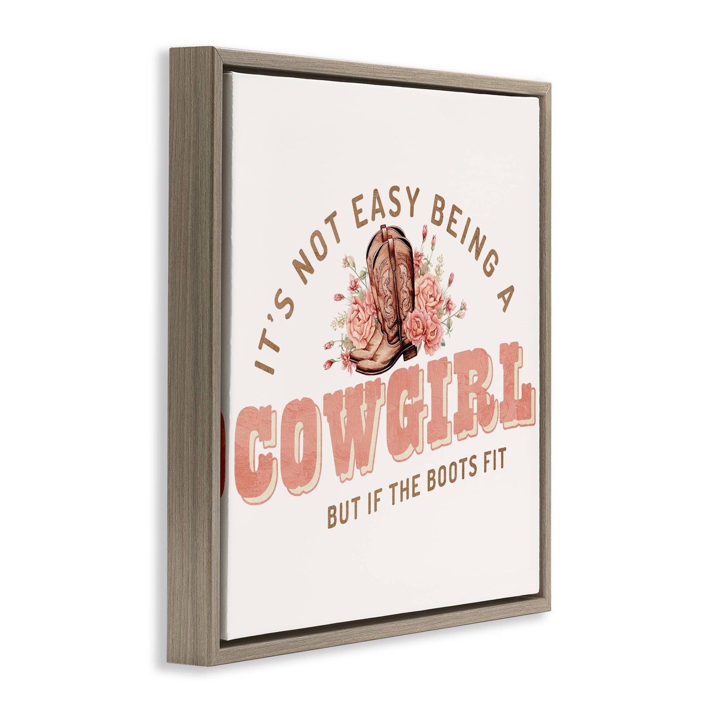 Not Easy Being Cowgirl - Framed Wall Art