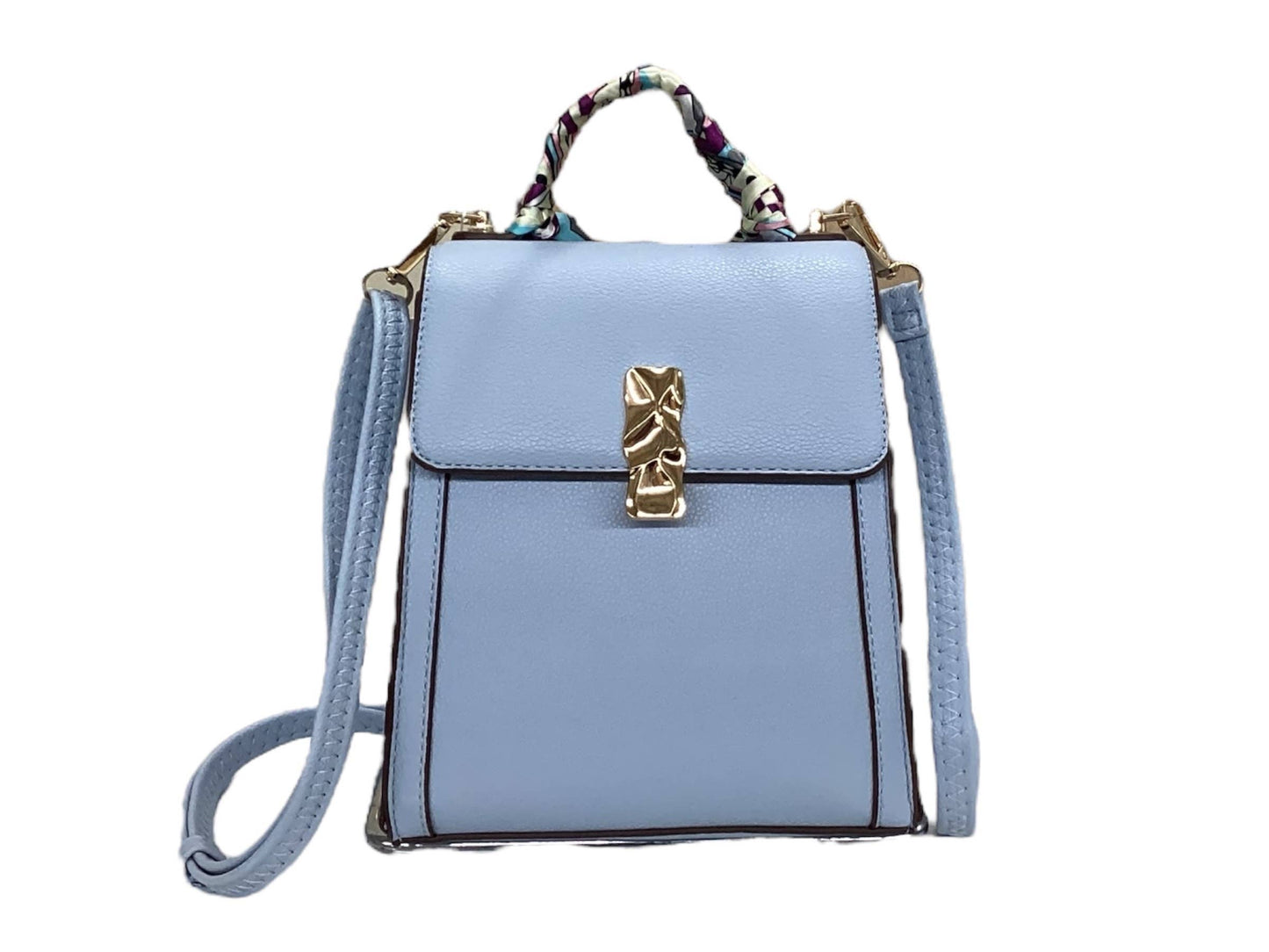 7525 - Crossbody Bag With Silk Scarf
