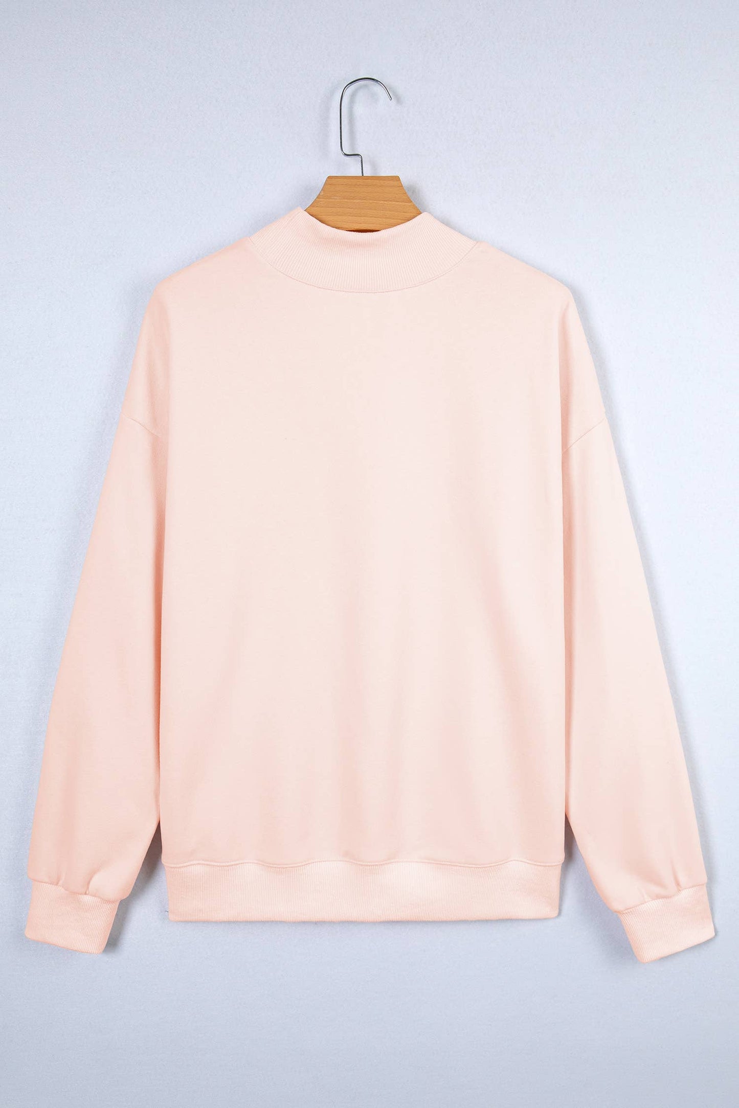 Spring 2026 Blessed Embroidered Mock Neck Sweatshirt | S-4X