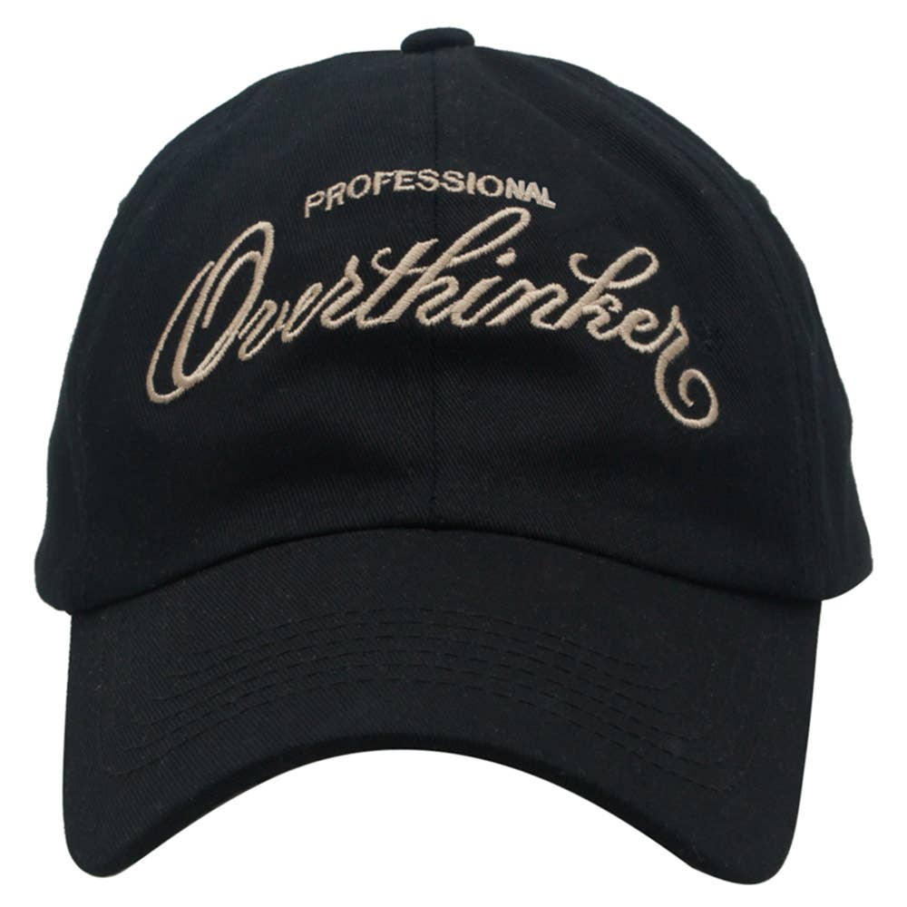 PROFESSIONAL OVERTHINKER COTTON BASEBALL CAP, IHT 72560CP