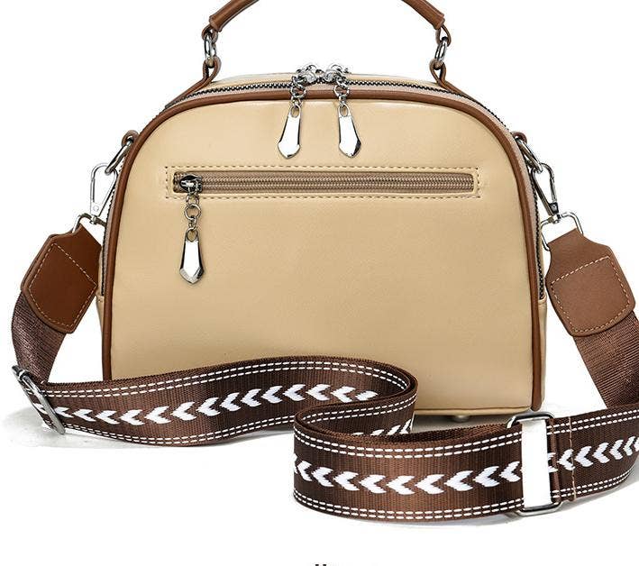 Chic colorblock handbag crossbody bag