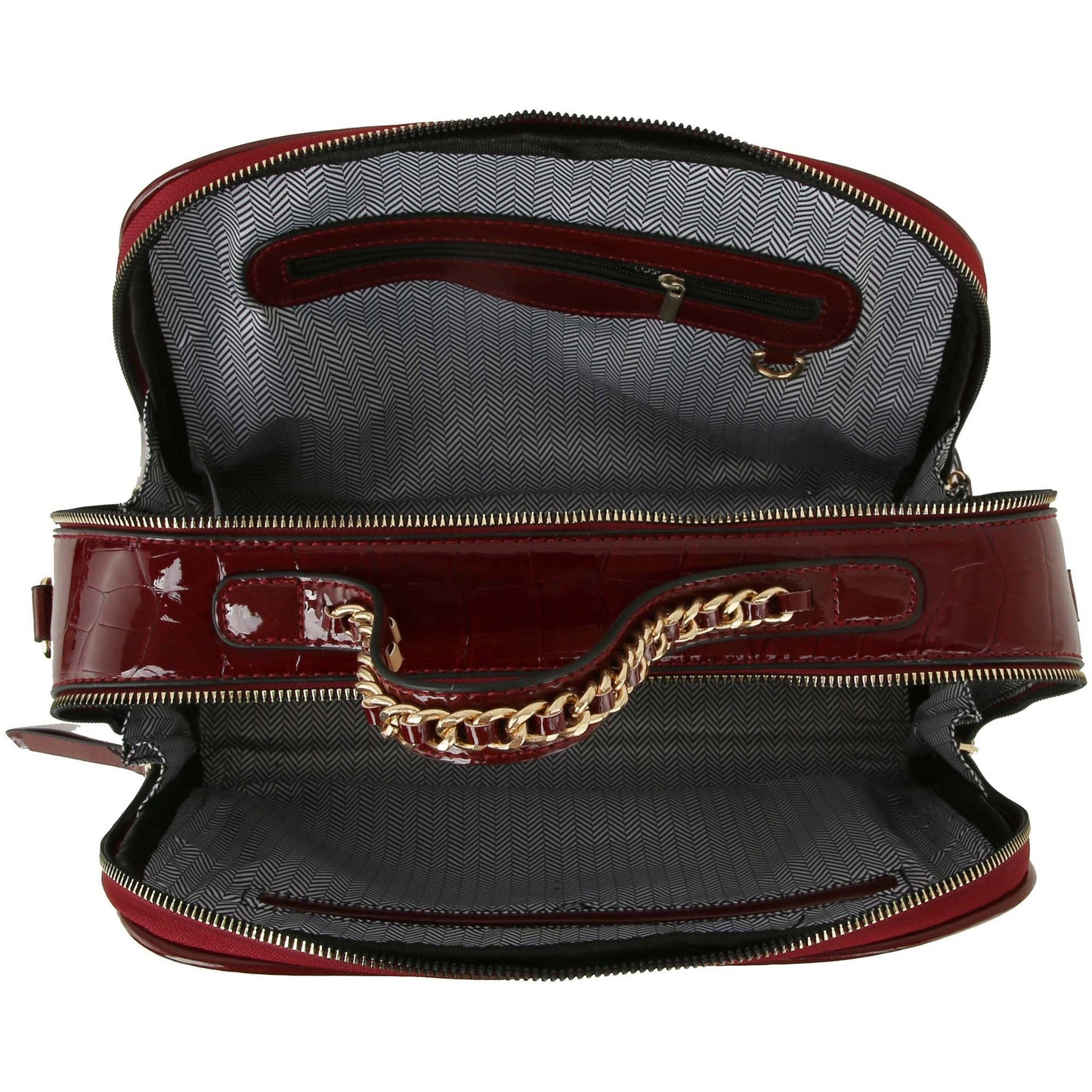 Women Croc Tote  Satchel Purse - Adjustable Shoulder Strap