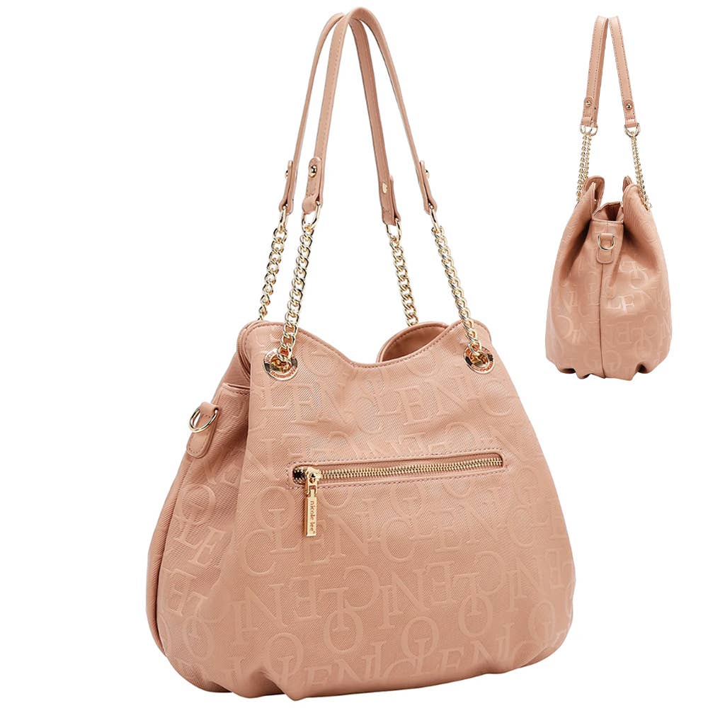 EMBOSSED ELEGANCE HANDBAG, EMB 17512