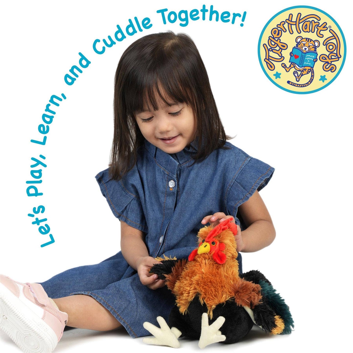 Riley The Rooster - 8 Inch Chicken Stuffed Animal Plush