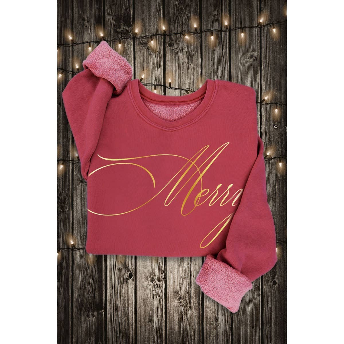 MERRY GOLD FOIL MINERAL SWEATSHIRTS