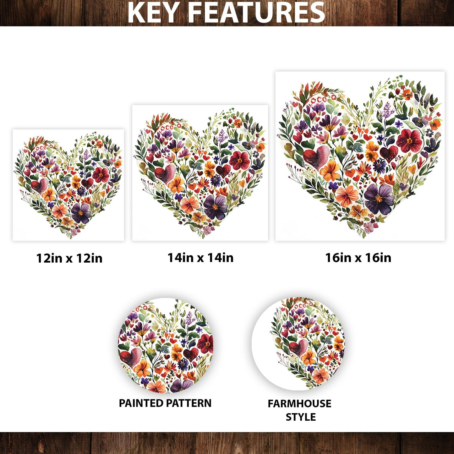 Valentine Wall Decor | Vintage Valentine’s Canvas | Modern Farmhouse Mantel Entryway Decor | Valentine’s Day Decoration | 3 Sizes