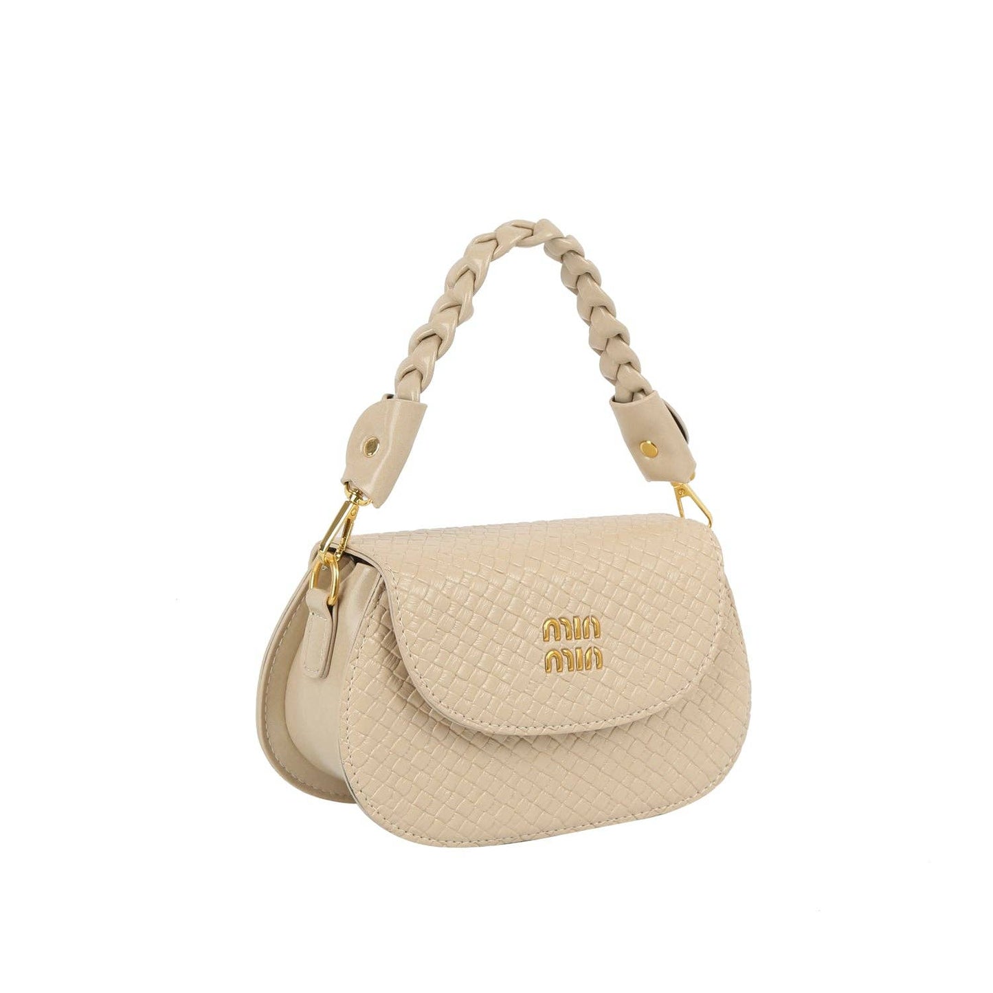 Braided Charm Woven Mini Crossbody