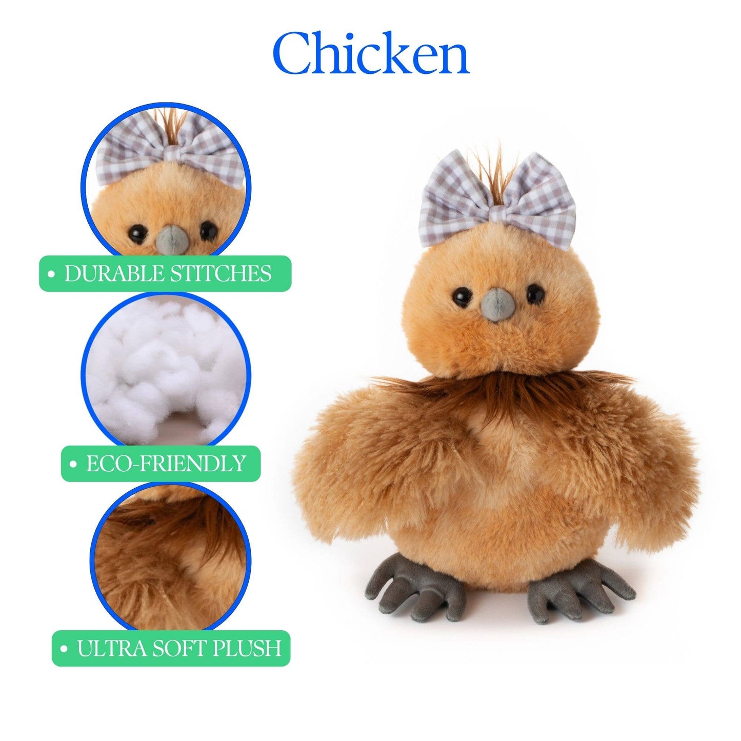 Spring Silkie Chicken Tan  10" (25cm)