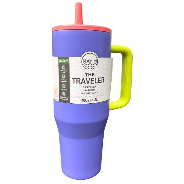 The Traveler 40OZ Tumbler - #H14209WBS.PURPLE - Leak Proof, 