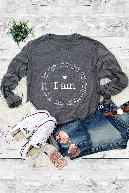 I am Powerful, strong, amazing,Christian,Long Sleeve T-Shirt