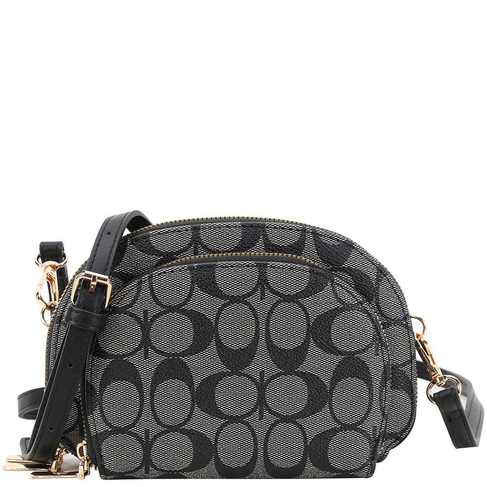 ROUND OVAL PRINT CROSSBODY BAG, XFT 1337