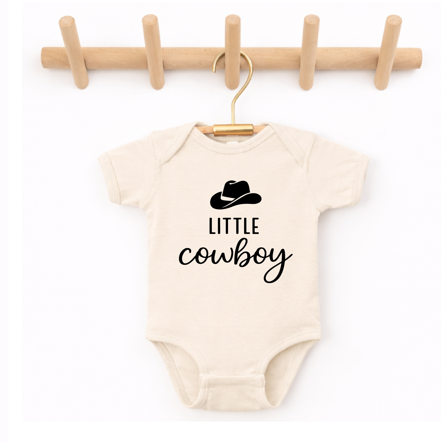 Little Cowboy Baby Bodysuit, Western Onesie