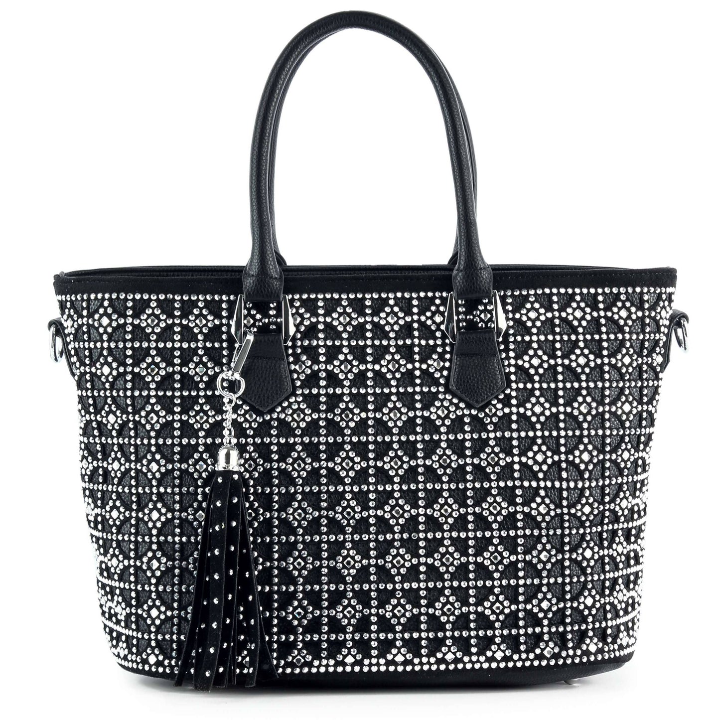 Sparkling Rhinestone Shopper Tote