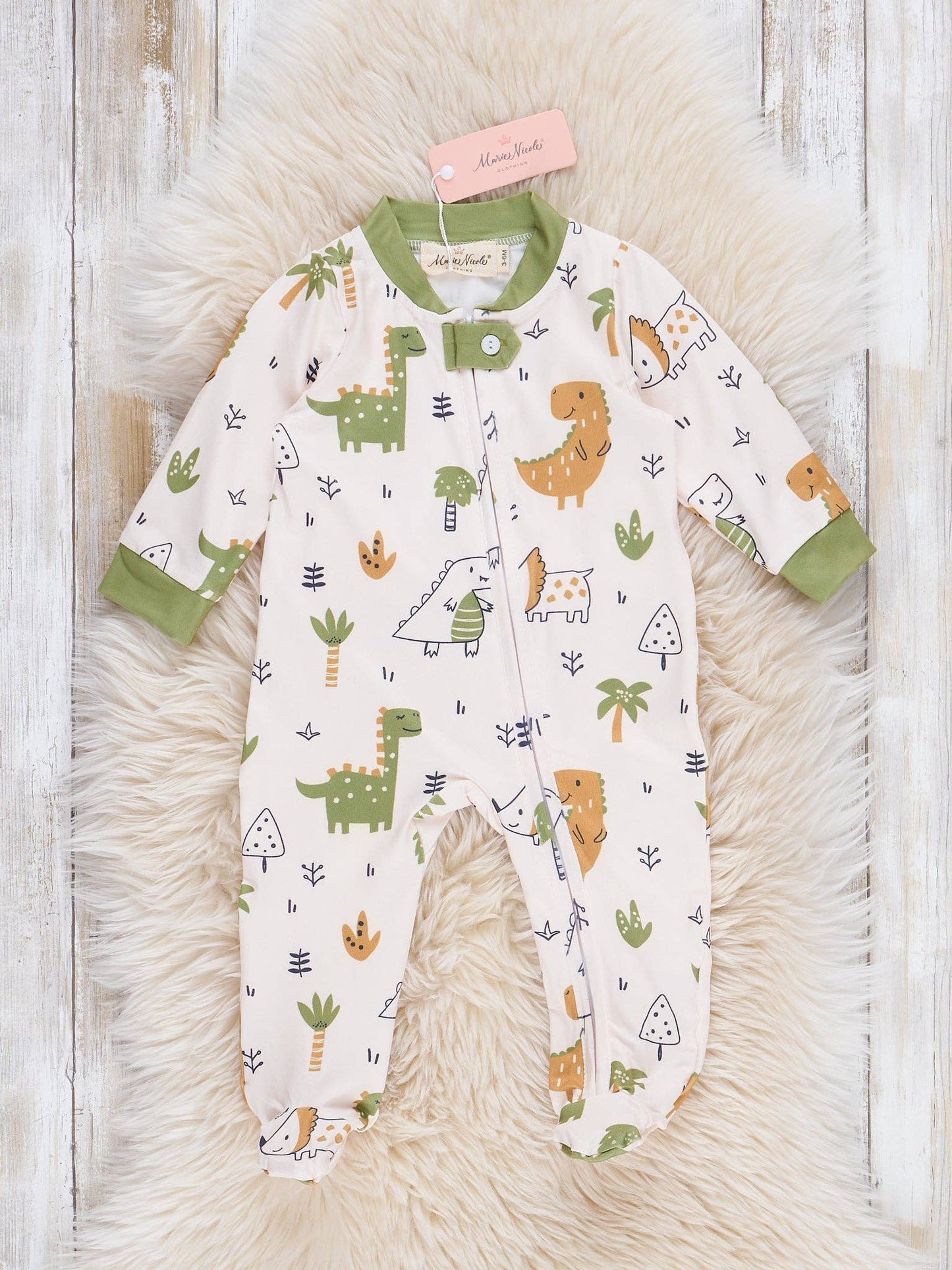 Jurassic Jammies Footed Sleeper Pajamas
