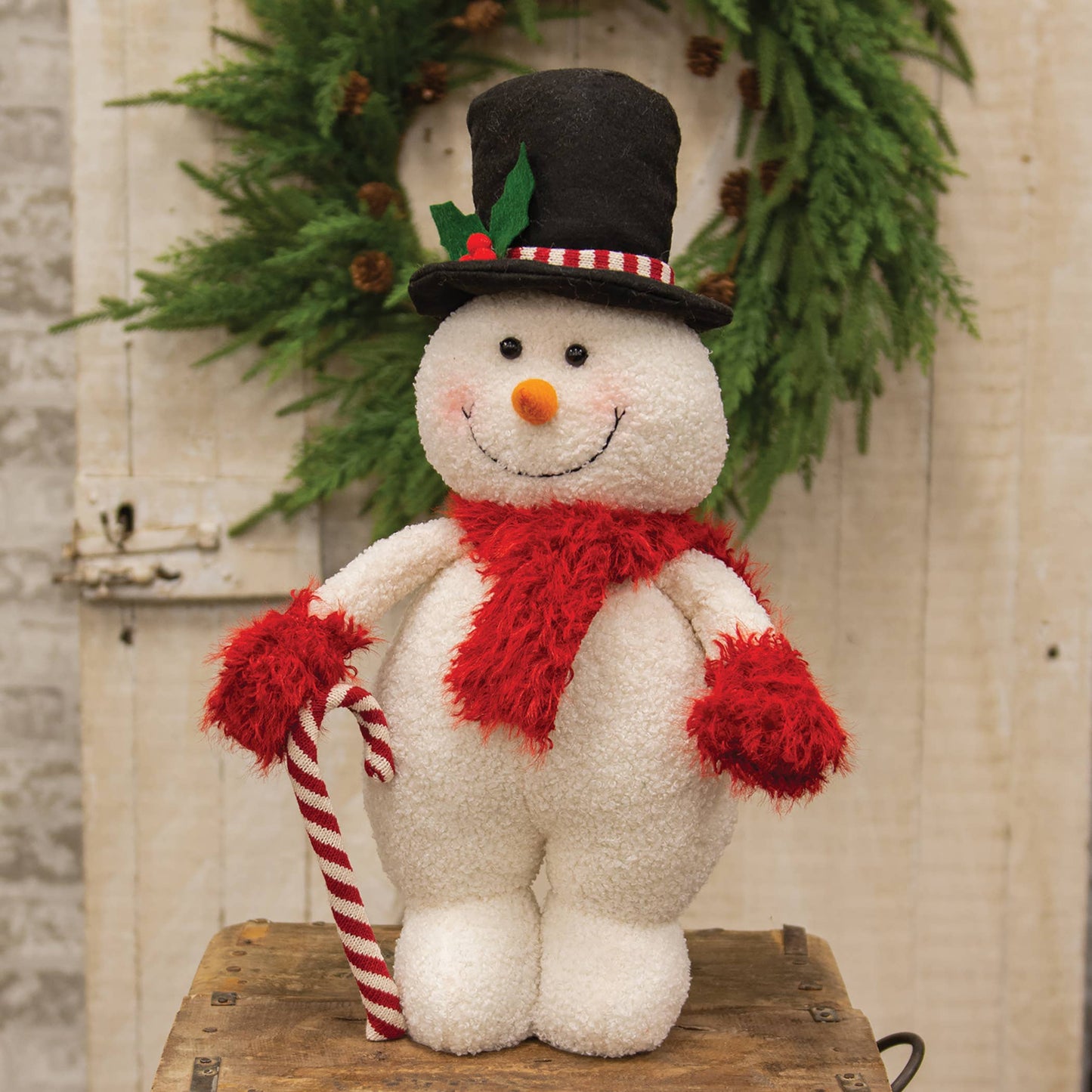 Standing Holly Snowman