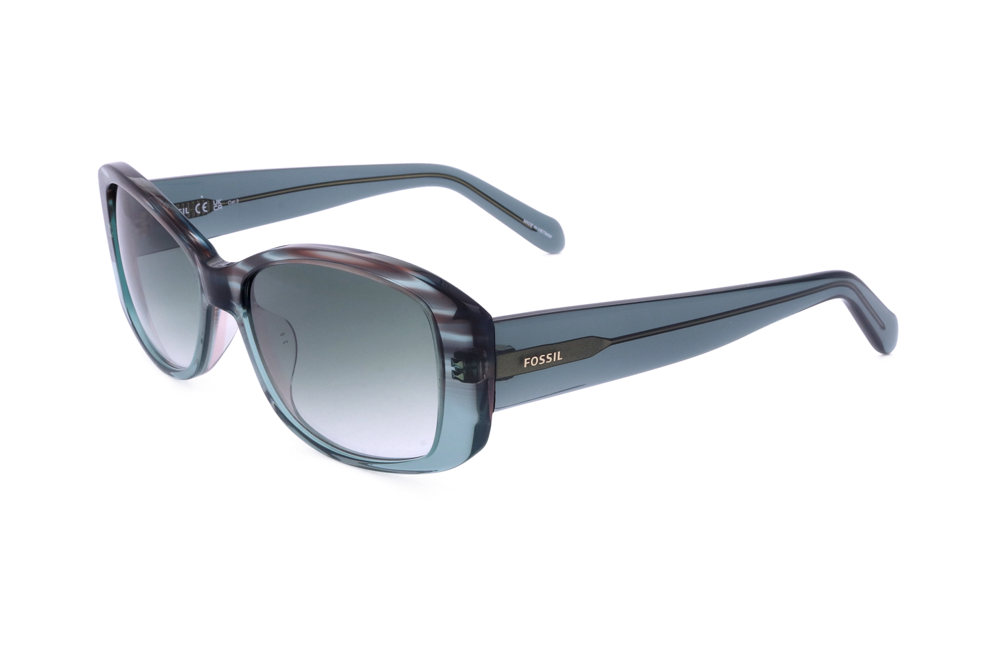 Fossil Women's 54mm Teal Blue Sunglasses