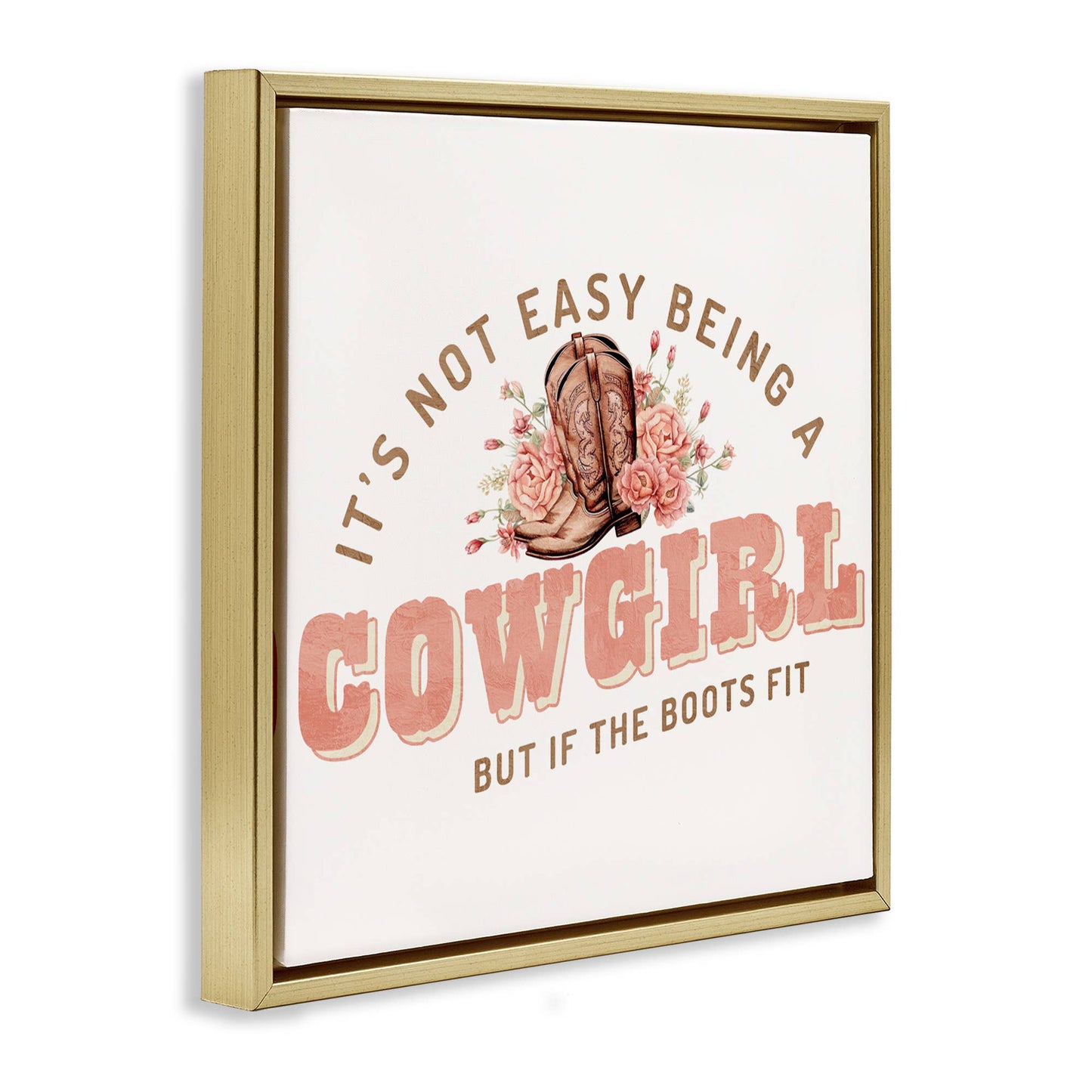 Not Easy Being Cowgirl - Framed Wall Art