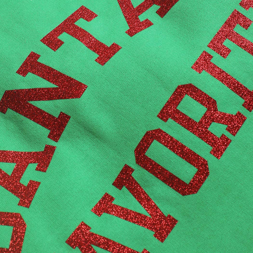 SANTA'S FAVORITE Heavyweight Fleece Sweatshirt