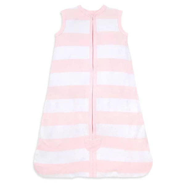 Rugby Stripe Organic Beekeeper™ Wearable Baby Blanket - Blossom