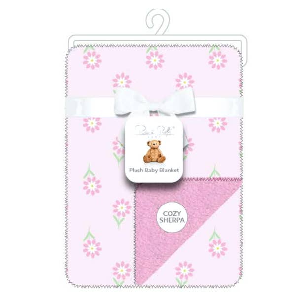 Super Soft Reverse side Cozy Sherpa Plush Baby Blanket