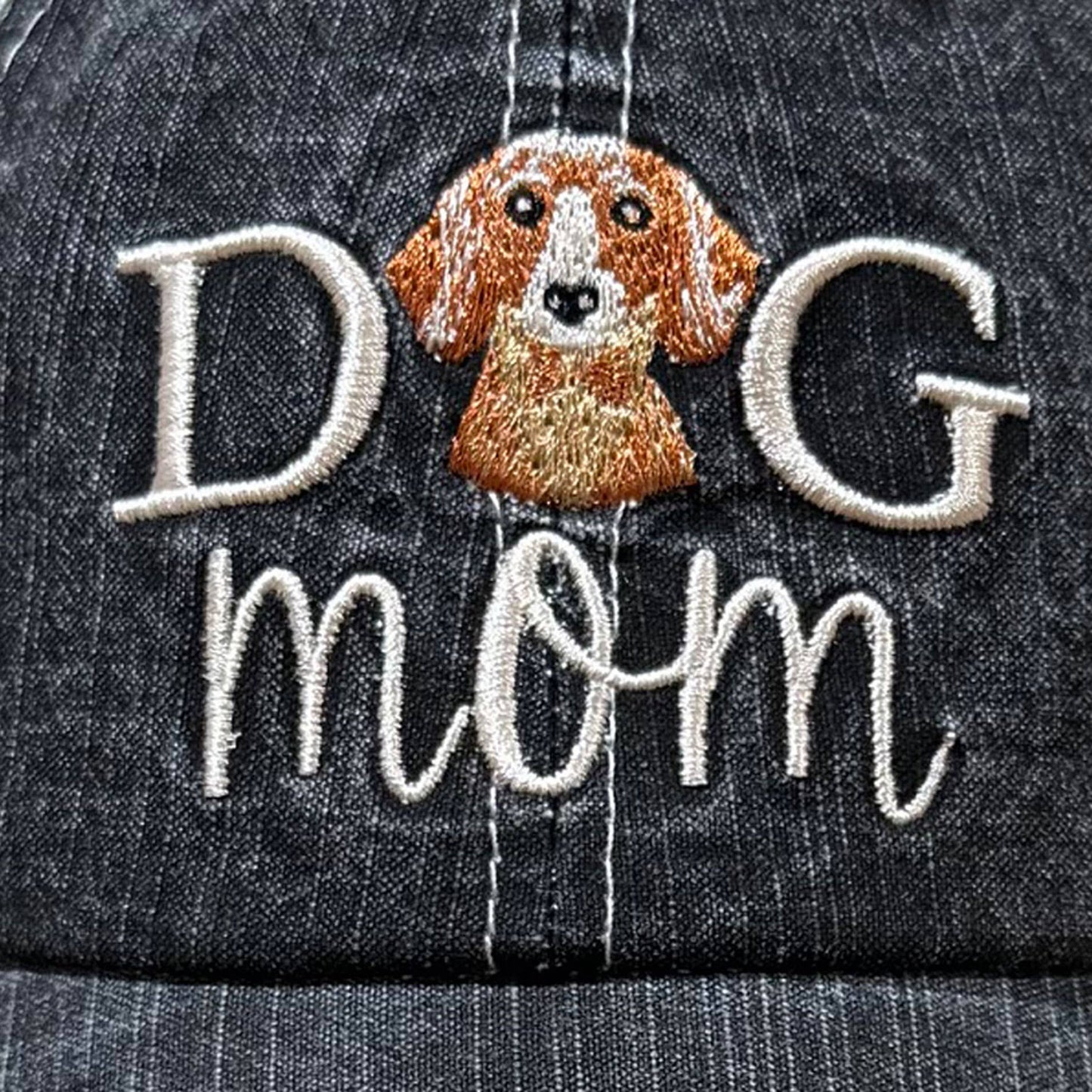 Dog Mom Women's Baseball Hat Embroidered Pet Cap- 12 breeds