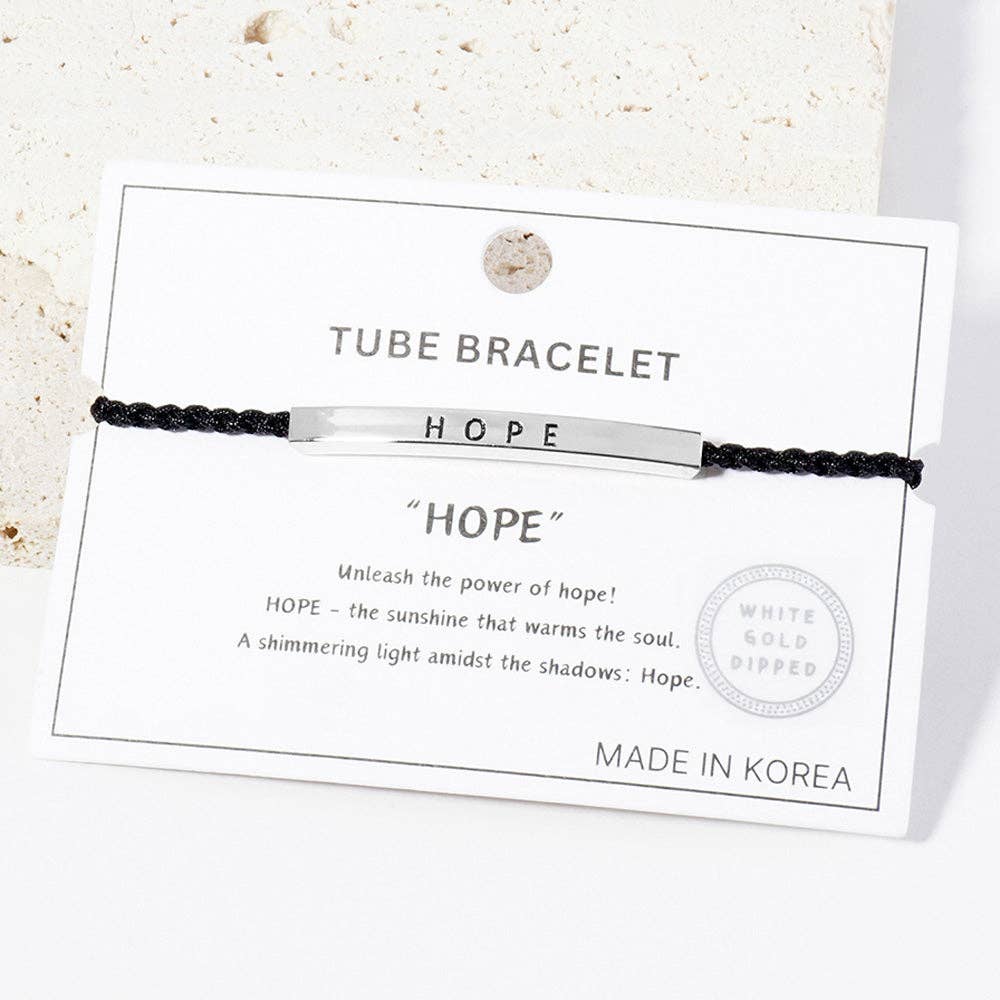 HOPE Message Bar Bracelet