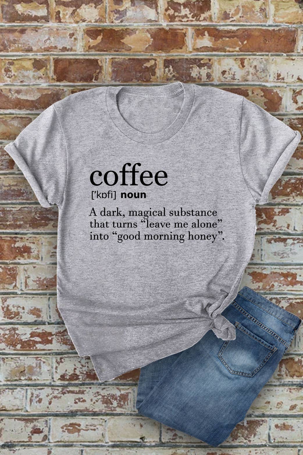 Coffee Definition, Unisex Round Neck T-Shirt