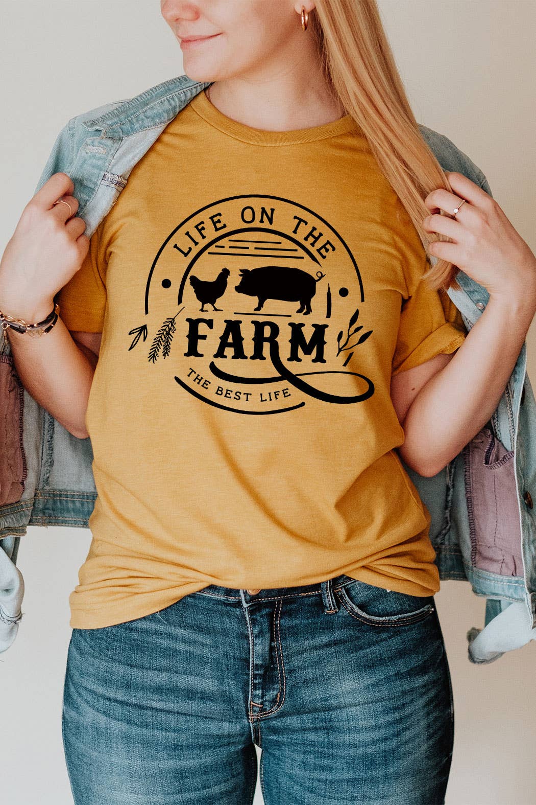 Life On The Farm Basic Graphic Tee