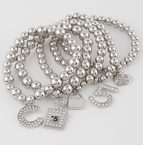 Multiple Charm Beads Stretchable Bracelet 39